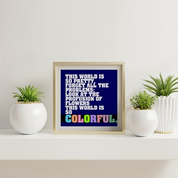 This world is... Motivational Ar Print, Inspirational Quote, Positive Typography, Motivational Art, Printable Art, Printable Quote Poster, P