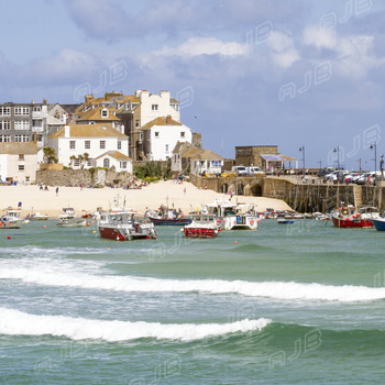 Tide Rushing, St Ives, Cornwall.