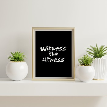 Witness the fitness... Gym Motivational Quote, Gym Inspirational Quote, Workout Quote, Printable Quote, Printable Poster, Quote, Quotes...