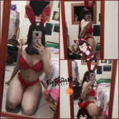 Amber Genshin Impact set (Bikini mirror selfie)