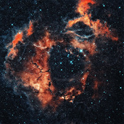 Rosette nebula square background