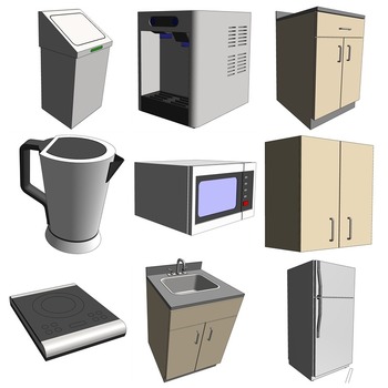 01 SUPPORT & FACILITIES / 05 Pantry (Revit families)