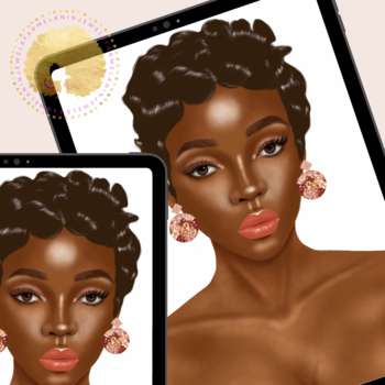 Diva 3 | Diva Head Canvas | Diva Head Wreath | Black Woman Art Print | Black Queen Melanin Nubian Diva
