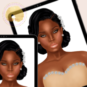 Diva 5 | Diva Head Canvas | Diva Head Wreath | Black Woman Art Print | Black Queen Melanin Nubian Diva