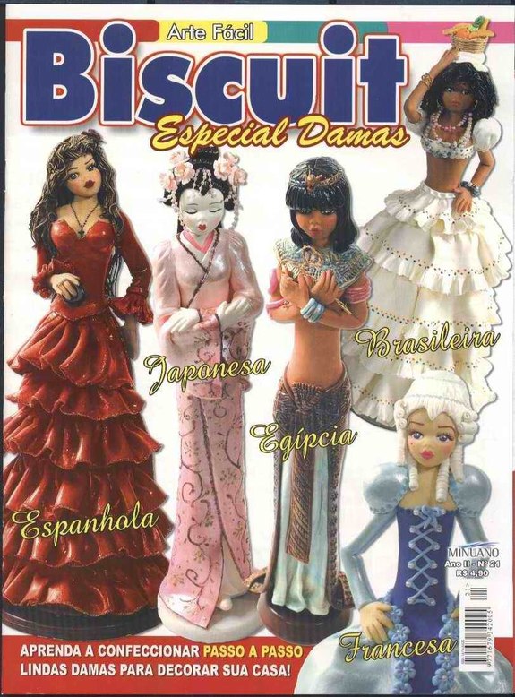 instant download ebook polymer clay dolls beauty ladies in long dress miniature