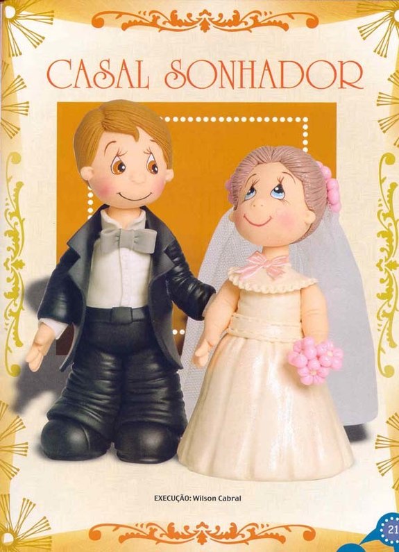 Instant download of ebook wedding couple POLYMER CLAY PROJECTS BOOK --praying couple