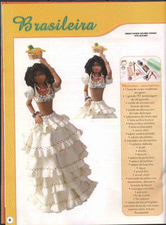 Instant download of project :Sculpting Art Dolls in Polymer Clay --white dress wedding girl