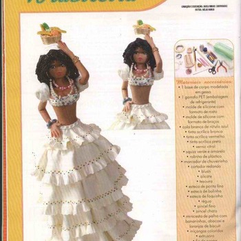 Instant download of project :Sculpting Art Dolls in Polymer Clay --white dress wedding girl