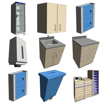 01 SUPPORT & FACILITIES / 09 Medication Room 03 (Revit families) 