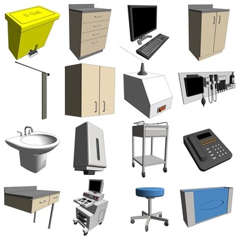 02 OPC / 11 Clinic_Consult, Cardiology - Echo (Revit families) 