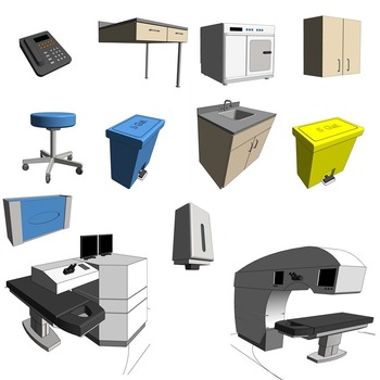 02 OPC / 34 Treatment, Ophthalmology - Lasik Room (Revit families) 