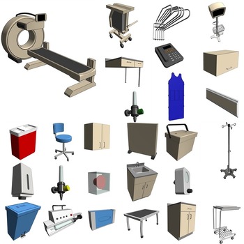 07 NUCLEAR MEDICINE/ 02 Gamma Camera - Single Head (Revit families) 