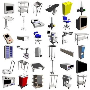 08 SURGERY/ 02 Operating Room - C-Section (Revit families) 