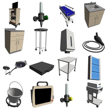 13 ENDOSCOPY/ 02 Endoscopy Procedure, Upper (Revit families) 