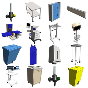 14 LITHOTRIPSY/ 01 Litho Procedure Room (Revit families) 