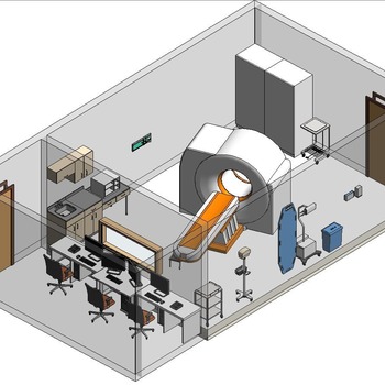 13 (CT Scan) Computed Tomography Room (Revit families) 