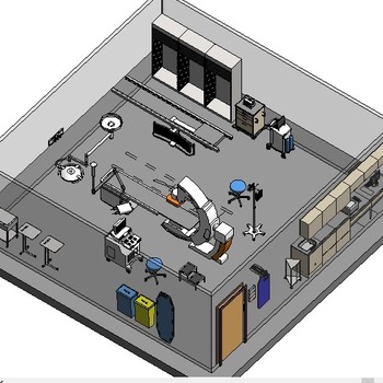 23 Cath. Lab. Single-plane  (Revit families) 