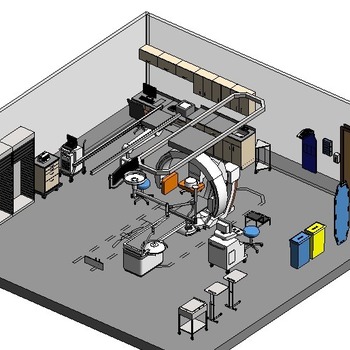 24 Cath. Lab. Biplane  (Revit families) 