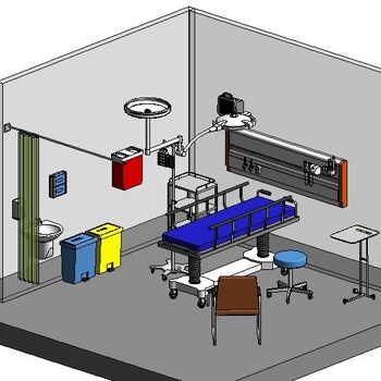 30 ER Treatment Cubicle (Revit families)