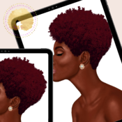 Diva 13 | Diva Head Canvas | Diva Head Wreath | Diva Pictures | Black Woman Art Print