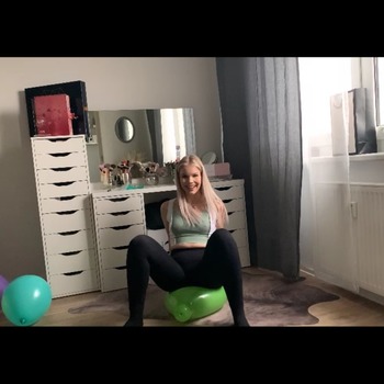 Emilia one of the last clips :´( - sit to pop 4 balloons