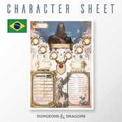 Ficha de personagem (Character Sheet) de Dungeons e Dragões totalmente personalizável.