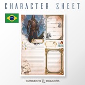 Ficha de personagem (Character Sheet) de Dungeons e Dragões totalmente personalizável.