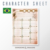 Ficha de personagem (Character Sheet) de Dungeons e Dragões totalmente personalizável.