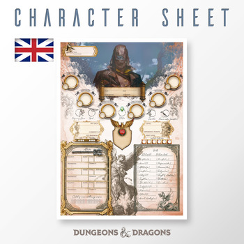 Fully customizable Dungeons and Dragons Character Sheet.