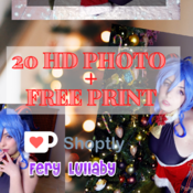 Ganyu Xmas Set 20 HD photo + free print