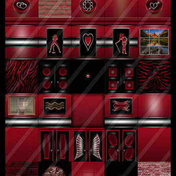 Red collection N 30 textures for imvu creators