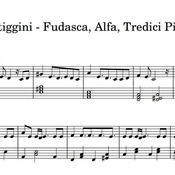 Spartito di "Lentiggini - Fudasca, Alfa, Tredici Pietro" per pianoforte