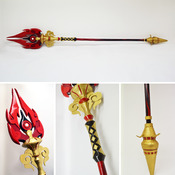 Staff of Homa Spear HuTao - Genshin Impact - Cosplay spear Pattern Blueprint