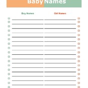Baby Names List