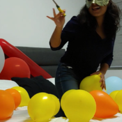 Balloons pop!
