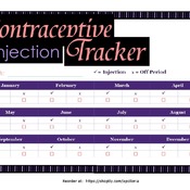 Birth Control Injection Log