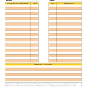 Child Food Sensitivity Tracking Log