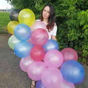 Jasmine massacre all inflatables balloons and mylar on instagram story