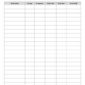 Medication Flow Sheet