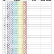 Monthly Stress Tracking Sheet