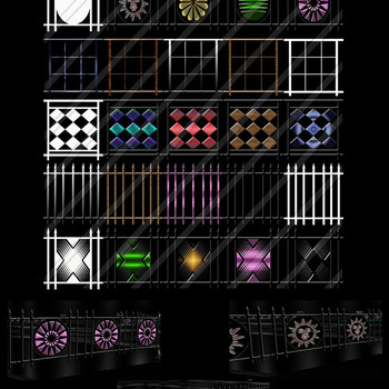 railings collection 25 textures for imvu