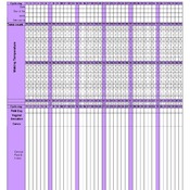 Rhythm Method Fertility Chart Colorful