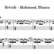 Spartito di "Brividi - Mahmood, Blanco" per pianoforte