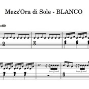 Spartito di "Mezz'Ora di Sole - BLANCO" per pianoforte