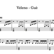 Spartito di "Veleno - Guè" per pianodorte