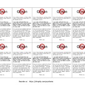 Wallet-sized Gluten-Free diet cards