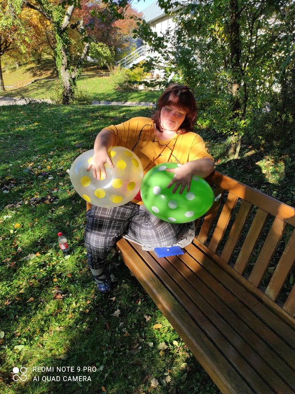 Bunte Ballons Fotoalbum