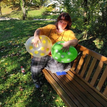 Bunte Ballons Fotoalbum