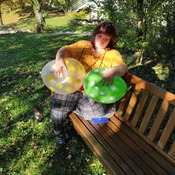 Bunte Ballons Fotoalbum