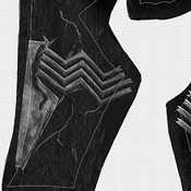 MCU spider-man symbiote concept suit pattern